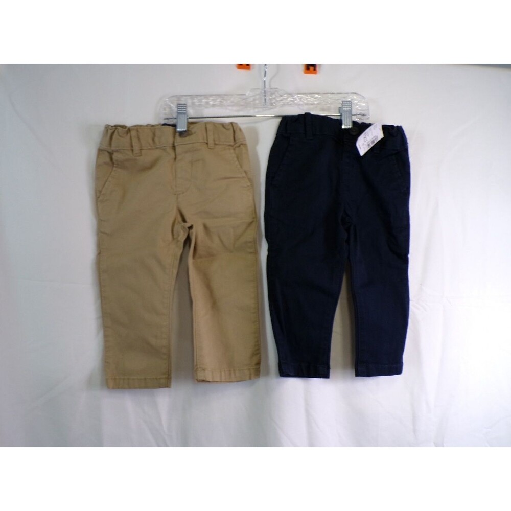The Children's Place Baby Pants 9-12 Months Khaki Navy 3020018 100% Cotton